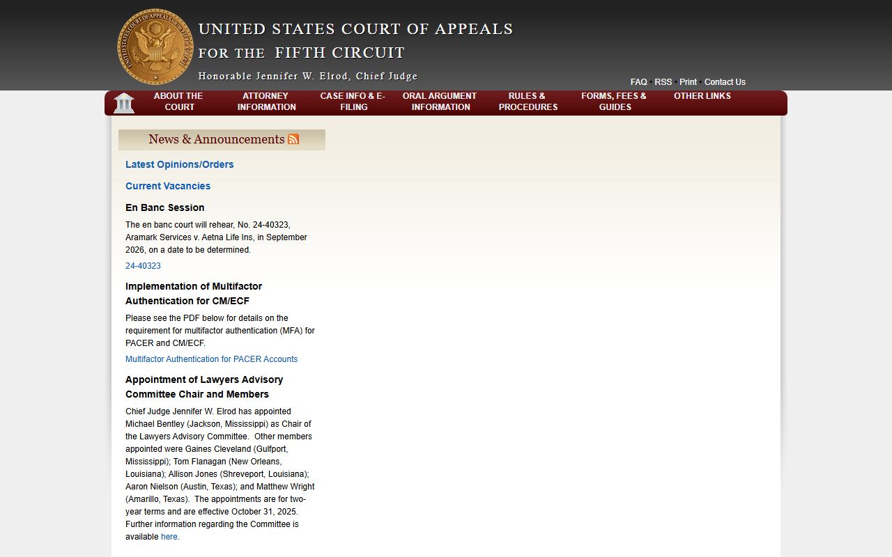 Fifth Circuit appeals court for Hidalgo County federal criminal records