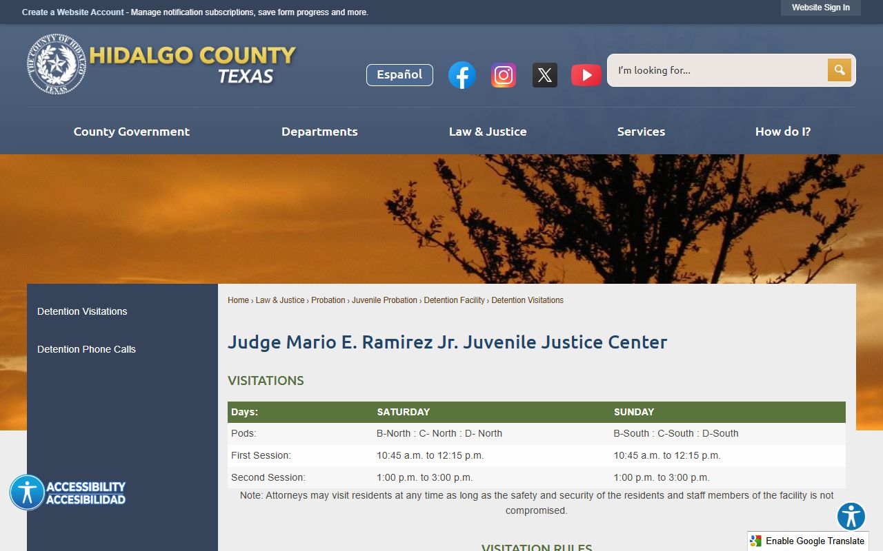 Hidalgo County juvenile detention tied to jail population data