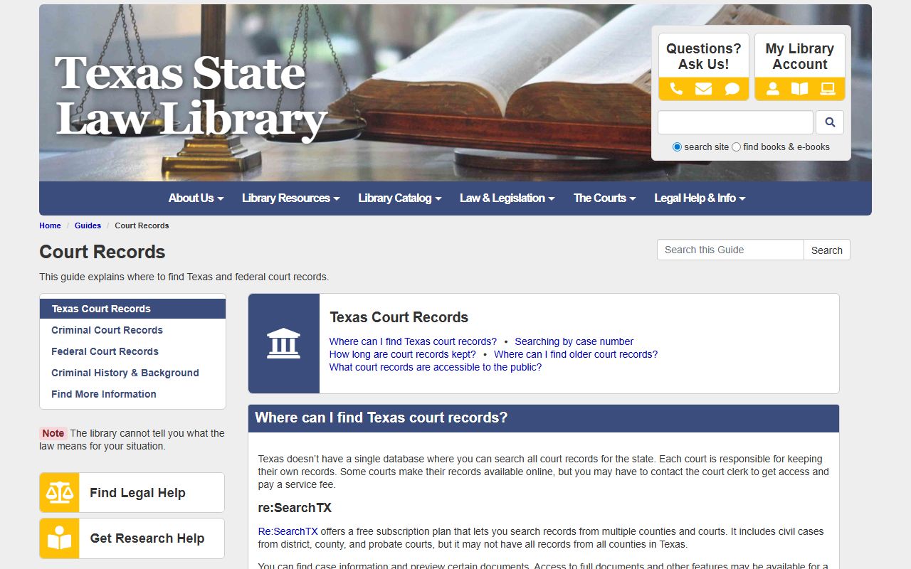 Texas guide to Hidalgo County court records access