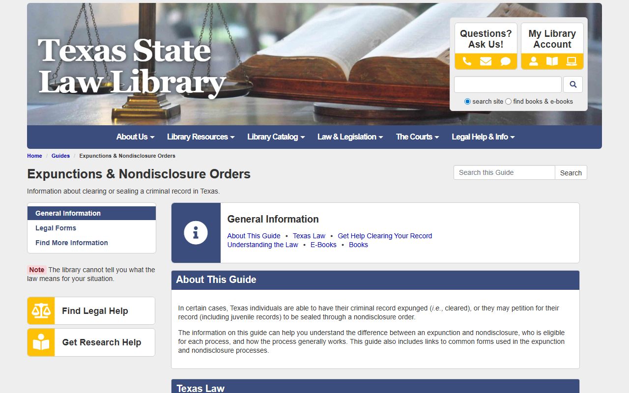 Texas expunction guide for Hidalgo County criminal records